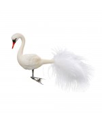 NEW - Inge Glas Glass Ornament - Elegant Swan